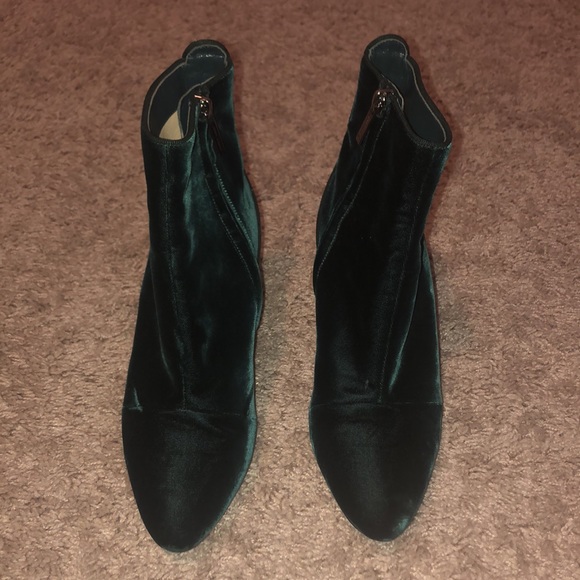 Jimmy Choo green velvet ankle boots size 35.5 - Picture 13 of 16